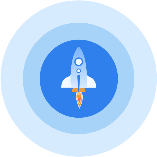 Verified portfolio with career progress rocket